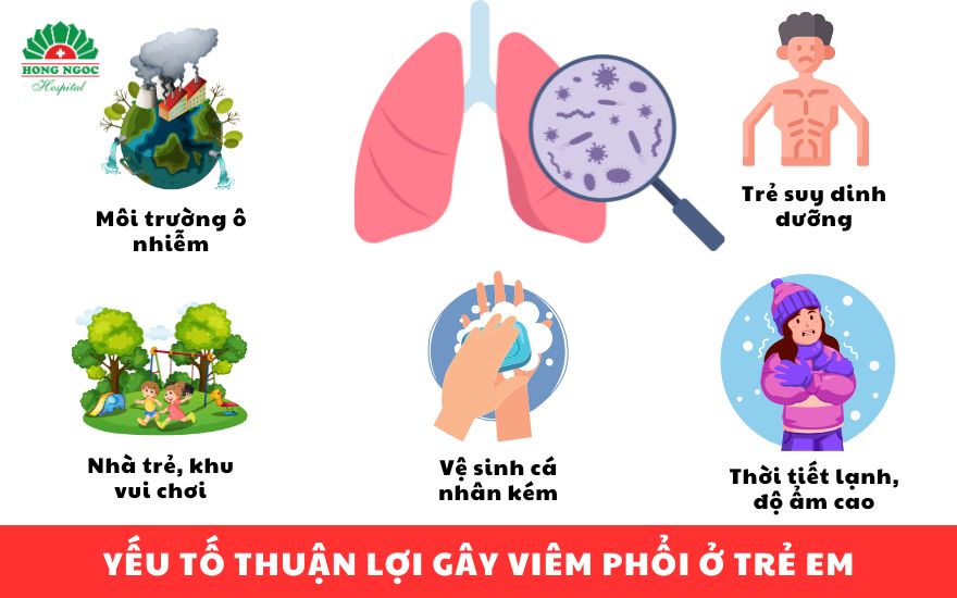 Viêm phổi thường gặp ở trẻ dưới 5 tuổi do hệ miễn dịch non yếu