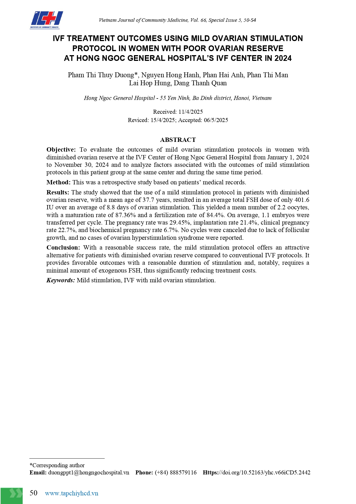 Kết Quả điều Trị IVF Bằng Phác đồ Kích Thích BT Nhẹ Page 0001 1