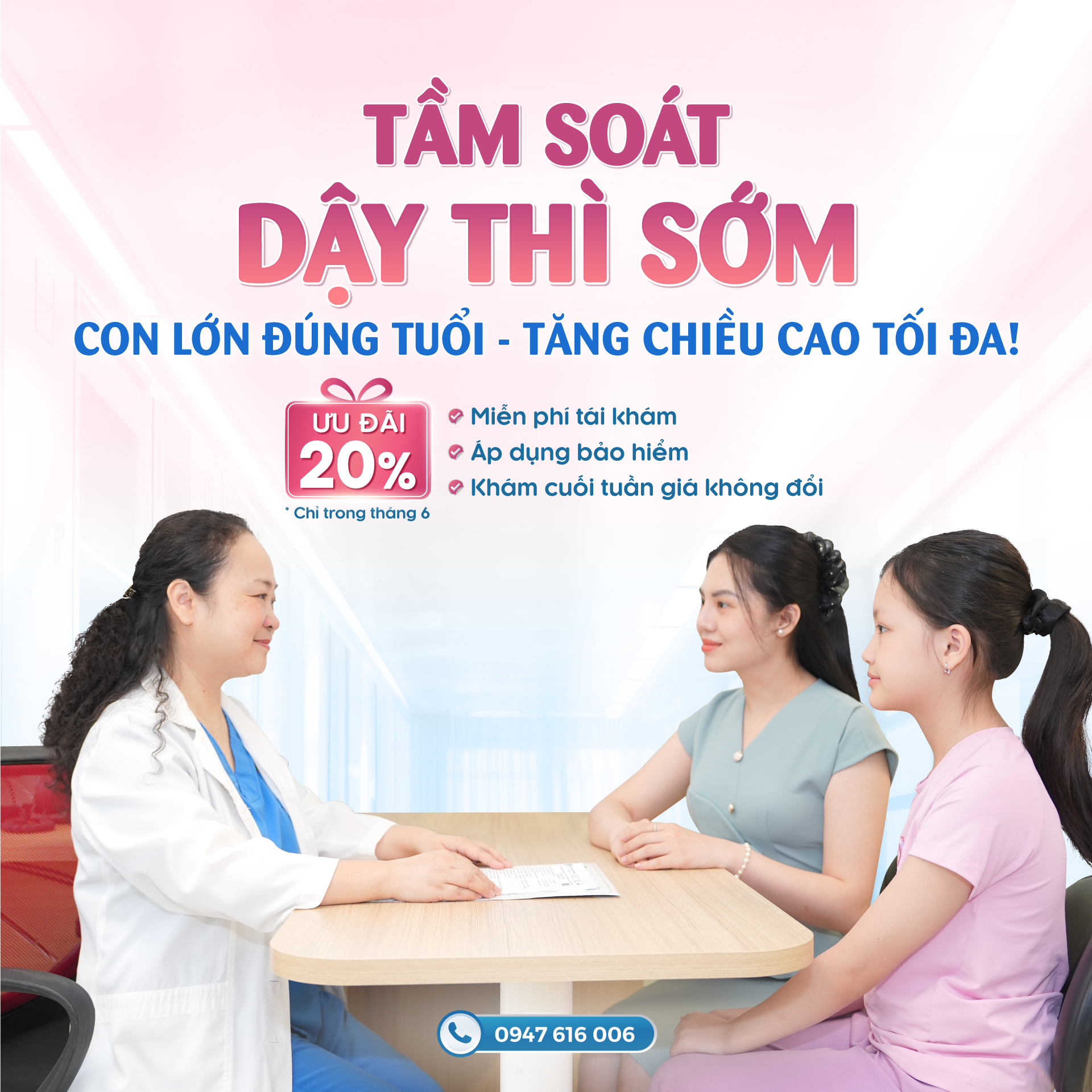 Giảm 20% gói tầm soát dậy thì sớm tại BVĐK Hồng Ngọc