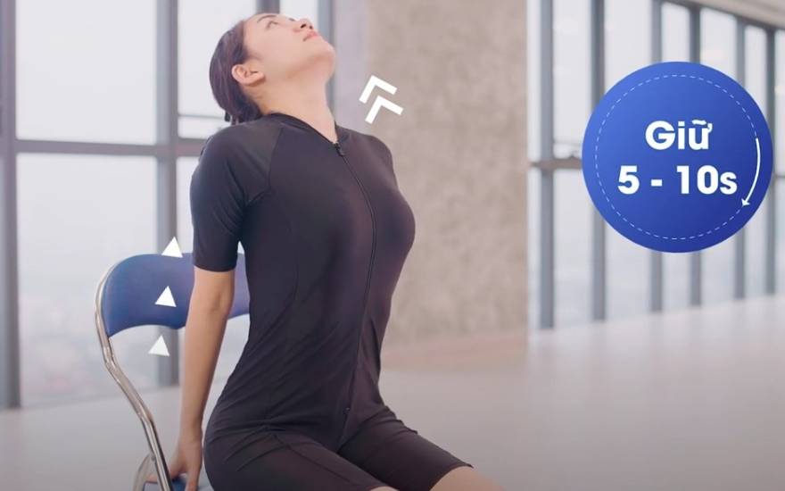 bài tập với ghế văn phòng