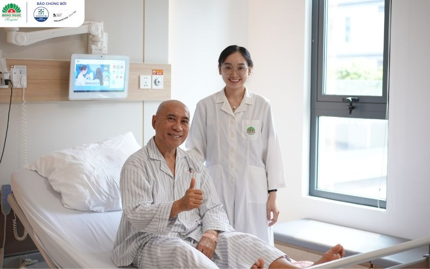 The patient made a good recovery after four days of treatment. 