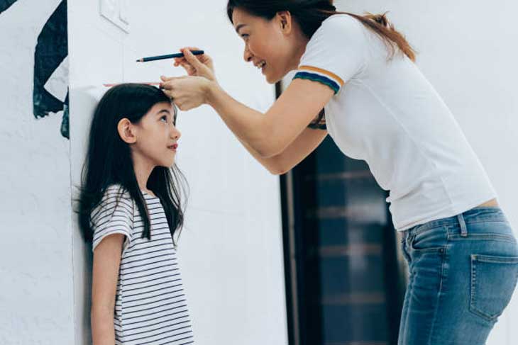 chiều cao của trẻ