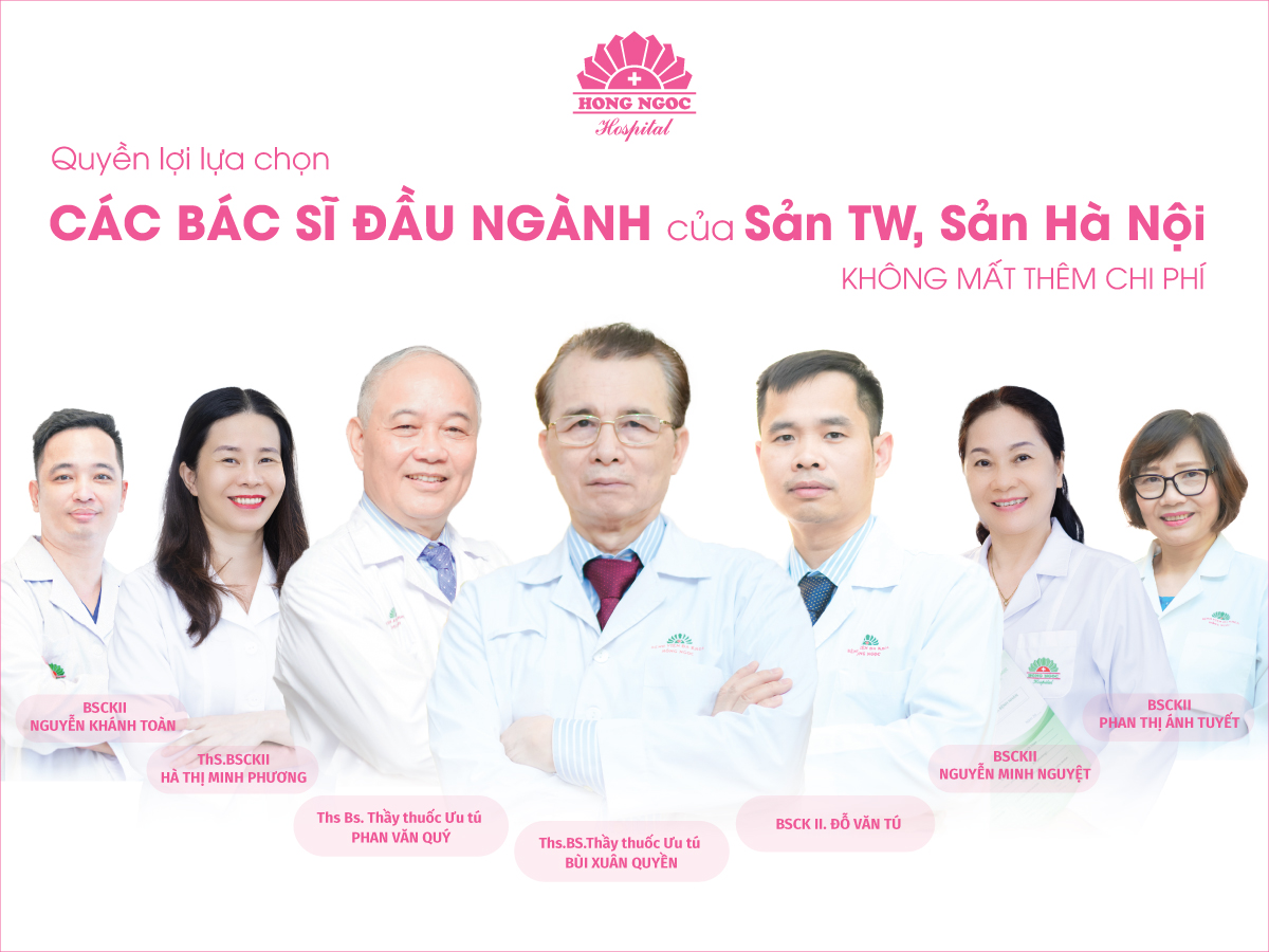 đội ngũ bác sĩ sản hồng ngọc