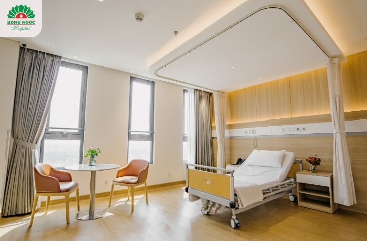 Phòng nôi trú đầy đủ tiện nghi sau phẫu thuật tai