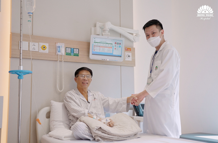 Bệnh nhân T.Đ.Đ hết vàng da sau 2 ngày can thiệp&nbsp;